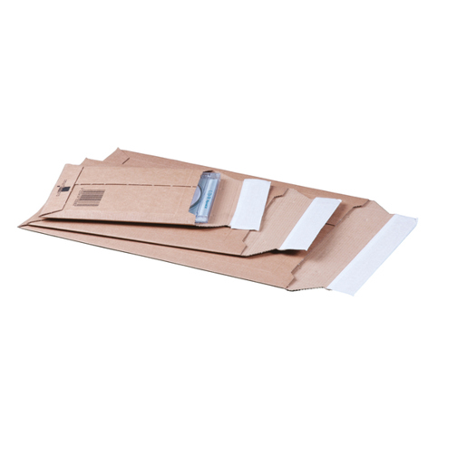 Smartbox Pro - 00069049 A5 Versandtasche Wellpappe 187x272x50mm 100 St./Pack. - Braun, mit Haftklebung, Aufreißhilfe