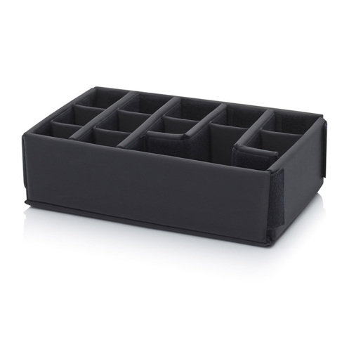 AUER Packaging - Modellnummer xy - Schutzkoffer Polstereinlage (Polyester, schwarz), passend für CP 6422/CP S 6422, 1,6 kg, Innenmaße 14,5 cm